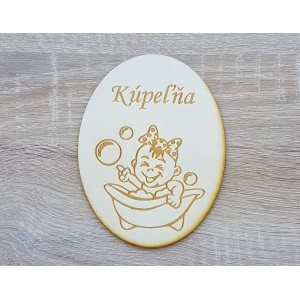 Türschild - Badezimmer Höhe 14cm