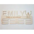 Drevený držiak na medaile s laserovaním 45cm víťaz