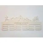 Držiak na medaile s menom a laserovaným textom 55cm hory