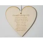 Drevená tabuľka 17cm-Pravidlá detskej izby