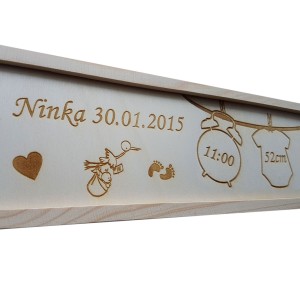 Storage box for a child with details - memory box Ninka 2
