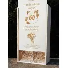 Wooden gift box for 2x0.75l wine - gift for a 60th birthday - grapes
