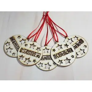 Name in snowflake 8cm price per piece