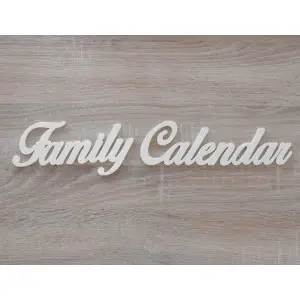 Product - Inscription on family calendar - Family Calendar 40x7cm
