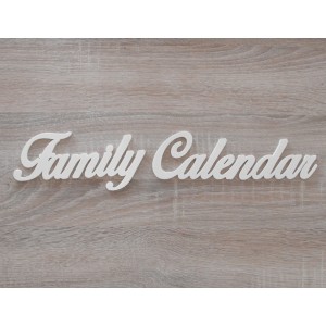 Produkt - Aufschrift auf Familienkalender - Familienkalender 40x7cm