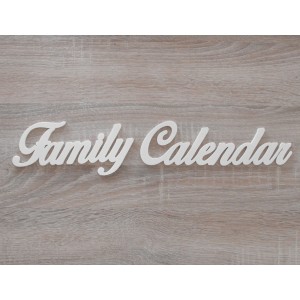 Nápis "Adventný kalendár" s opálenými hranami k rodinnému kalendáru | LYMFY.sk | Nápisy na rodinné kalendáre