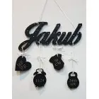 Geschenk für ein Neugeborenes in der Farbe Schwarz