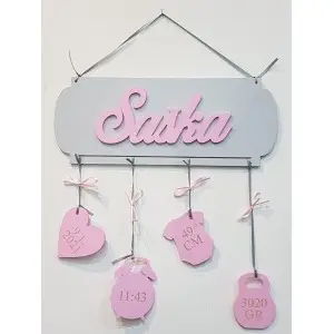 Osobný darček meno na tabuľke Saška