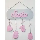 Personal gift name on the table Saška