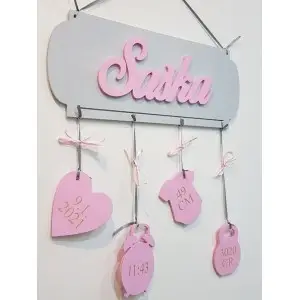 Namensschild mit Angaben 2