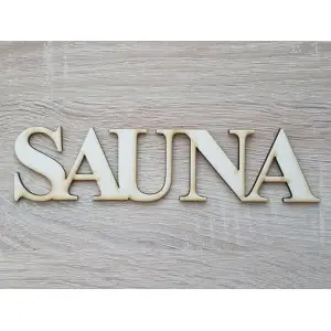 Nápis Sauna 20cm laserovaný