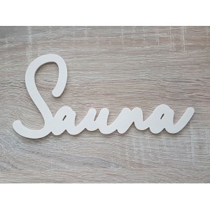 Sign Sauna 20cm milled 1