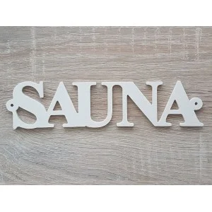 Label Sauna 20cm milled 2 with holes