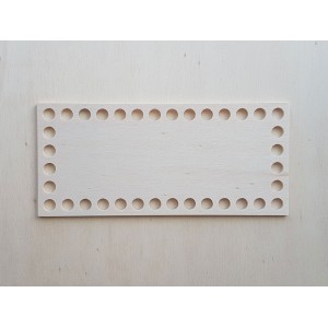 Holzunterseite Rechteck 20x10cm
