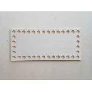 Wooden bottom rectangle 20x10cm
