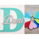 Drevené písmeno s menom 30cm - D - Dani