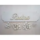 Holz Familienkalender Typ A mit dem Schriftzug "Familie" SK