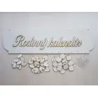 Holz Familienkalender Typ A mit der Aufschrift "Familienkalender" SK