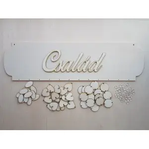 Family calendar lasered