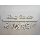 Holz-Familienkalender Typ A mit der Aufschrift "Family Calendar" DE