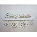 Holz-Familienkalender Typ A mit der Aufschrift "Familienkalender" CZ