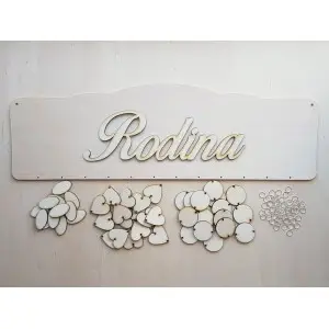 Family calendar lasered