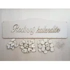 Holz-Familienkalender Typ B mit der Aufschrift "Familienkalender" SK