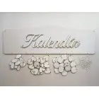 Holz Familienkalender Typ B mit der Aufschrift "Kalender"