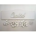 Drevený rodinný kalendár typ B s nápisom "Család"