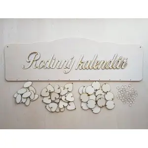 Familienkalender lasergraviert