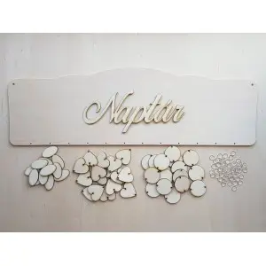 Family calendar lasered