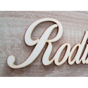 Wooden family calendar type B with the inscription "Family" EN 2