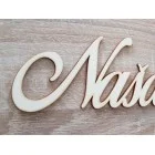 Drevený rodinný kalendár typ B s nápisom "Naša rodinka" SK