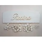 Drevený rodinný kalendár typ C s nápisom "Rodina" SK