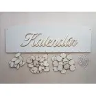 Holz Familienkalender Typ C mit der Aufschrift "Kalender"