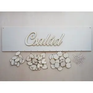 Wooden family calendar type D with the inscription "Family"