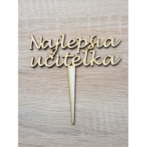 Holzstiel Beste Lehrerin 15cm