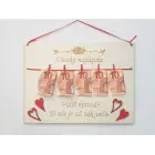 Drevená tabuľka 30x22cm vidíš 50 nie je až tak veľa - krstná