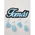 Baby name with background and details - Olivia