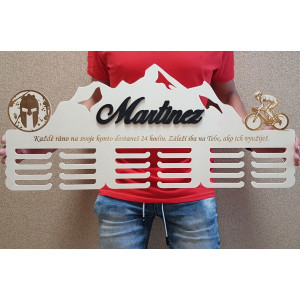 Wooden hanger for medals with the name treble clef 45cm | LYMFY.sk | Wooden hanger for medals