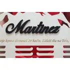 80 cm Holzmedaillenhänger für die Berge mit Gravur und dem Namen - Martinez