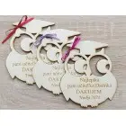 Magnetka sovička ako poďakovanie 12cm