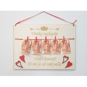 Geschenktisch 30x22cm Sieht 60 ist nicht so viel 2