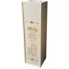 Úložná drevená krabica pre dieťatko s údajmi