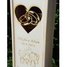 Hochzeitsgeschenk - Ausgeschnittene Ringe