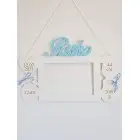 Drevený fotorámik darček pre vnúčatko Riško