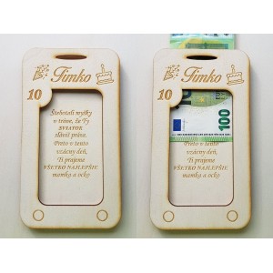 Geschenkbox zum Geburtstag, Box für das Handy 10x18,7cm