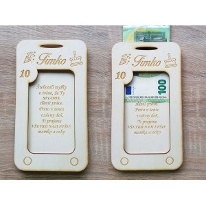 Geschenk zum Geburtstag Schmuckkästchen Handy 10x18,7cm 2