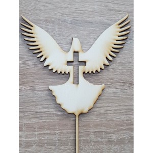 Drevený zapich anjelik šírka 12cm | LYMFY.sk | 1. sväté prijímanie