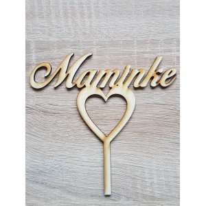 Wooden stake made to measure width 15cm For Mom